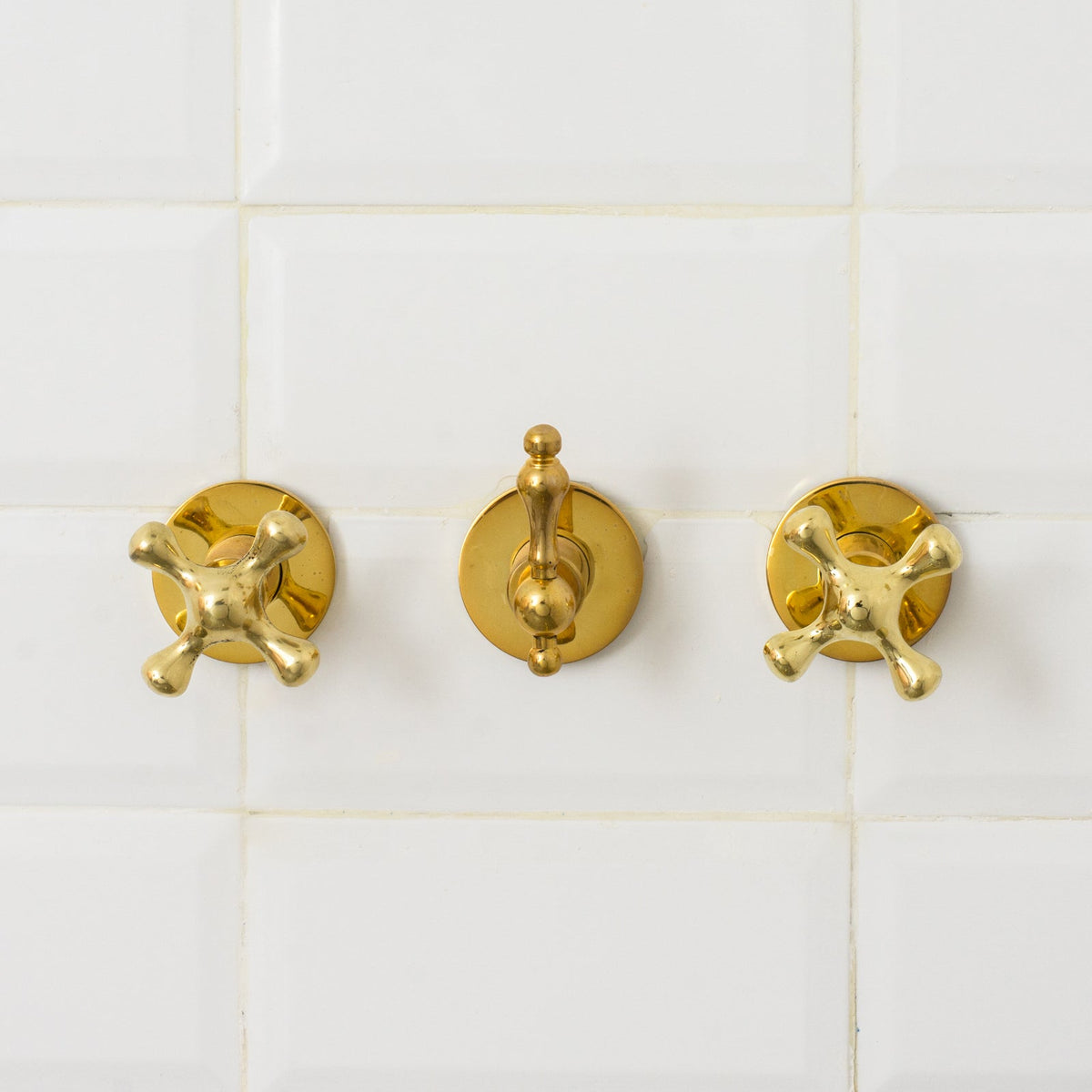 Close-up of Handles and Tub Spout