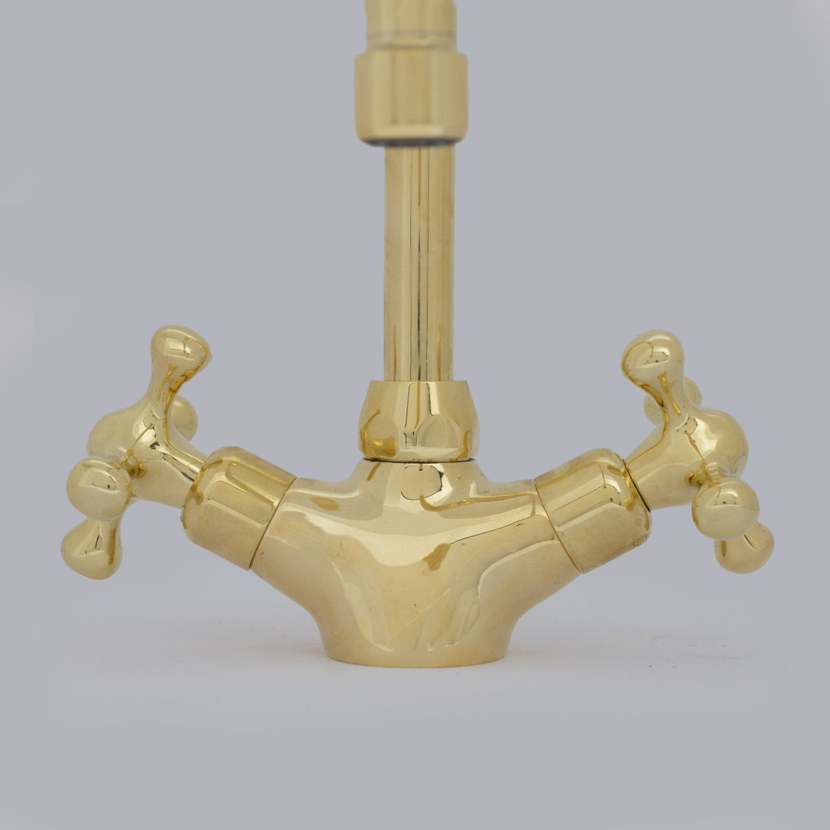 Unlacquered Brass Compact Faucet | Single Hole Bathroom Sink Faucet - Insideast