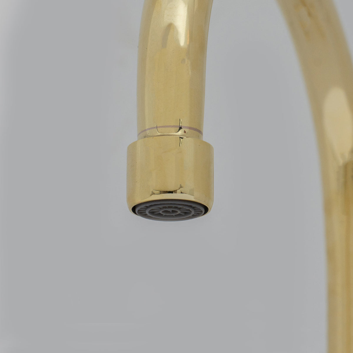 Unlacquered Brass Compact Faucet | Single Hole Bathroom Sink Faucet - Insideast