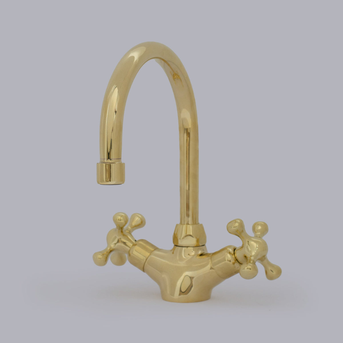 Unlacquered Brass Compact Faucet | Single Hole Bathroom Sink Faucet - Insideast