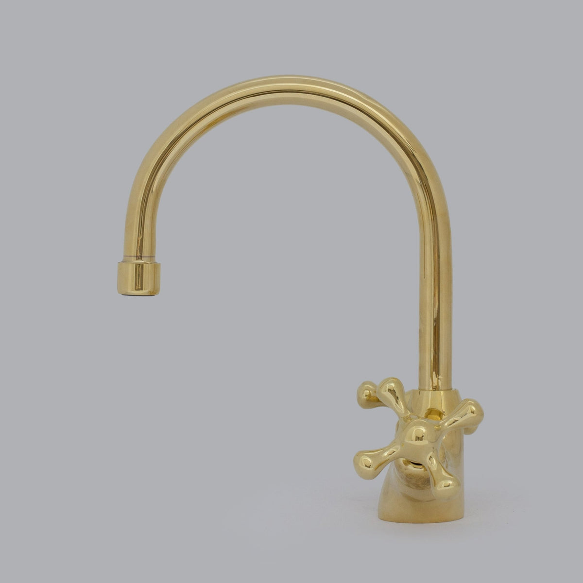 Unlacquered Brass Compact Faucet | Single Hole Bathroom Sink Faucet - Insideast