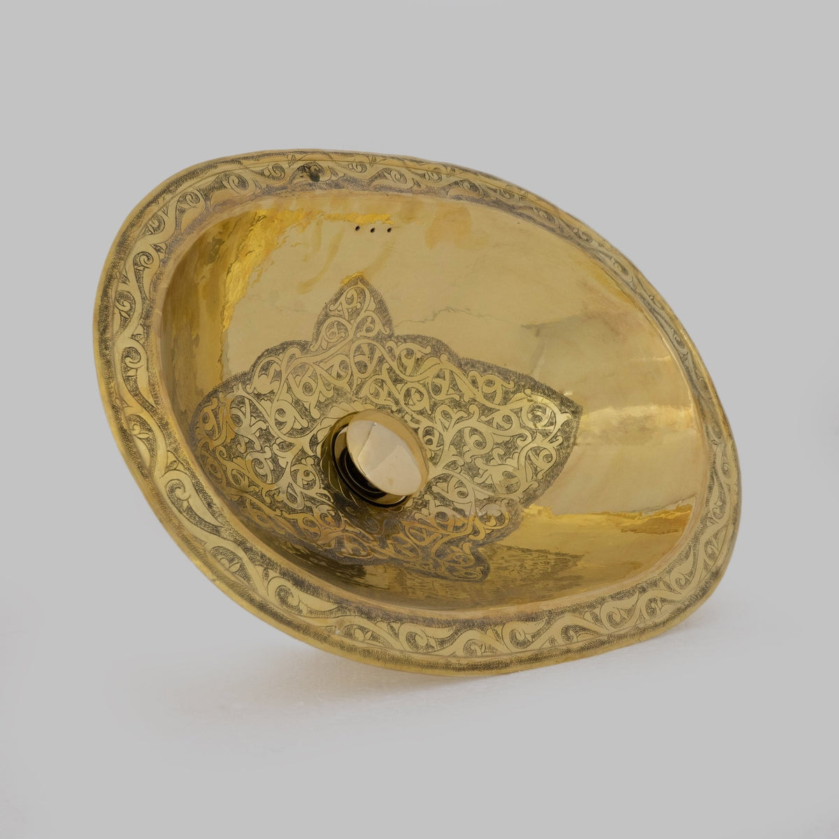 Unlacquered Brass Drop - in Sink | Bathroom Oval Sink - Insideast