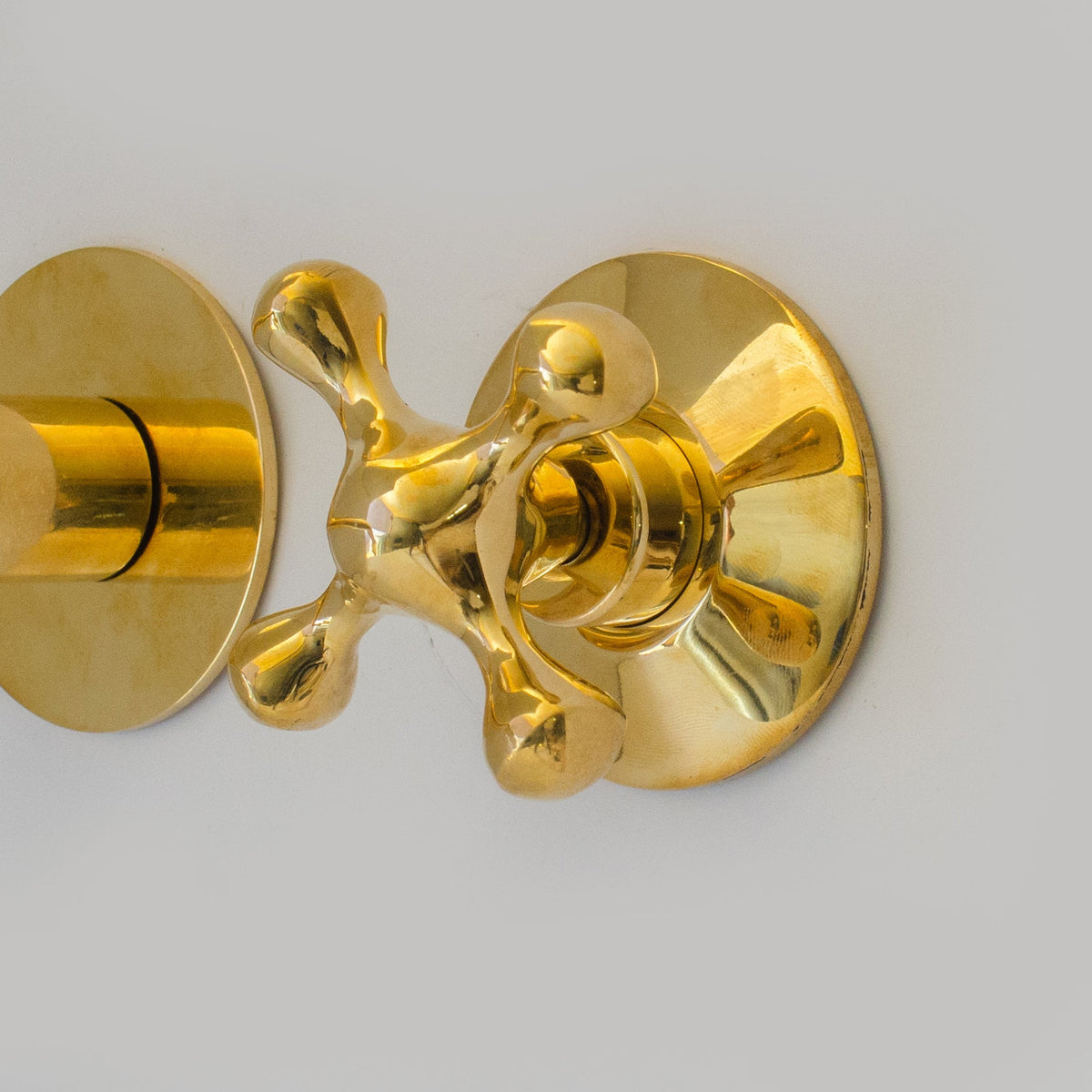 Unlacquered Brass Faucet, Wall Mount Bathroom Sink Faucet - Insideast