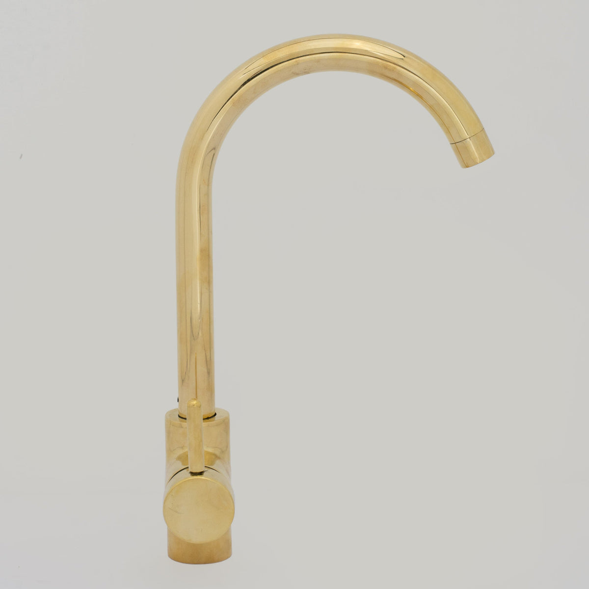 Unlacquered Brass Kitchen Faucet, Island Faucet, Antique Brass Sink Mixer Tap - Insideast
