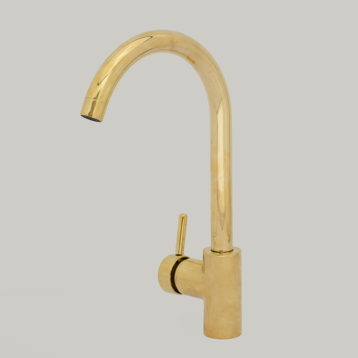 Unlacquered Brass Kitchen Faucet, Island Faucet, Antique Brass Sink Mixer Tap - Insideast