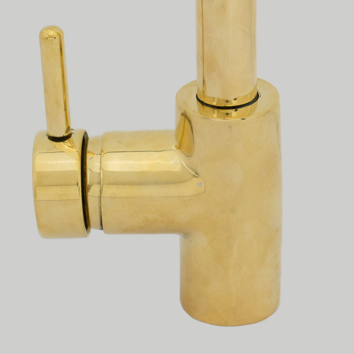 Unlacquered Brass Kitchen Faucet, Island Faucet, Antique Brass Sink Mixer Tap - Insideast