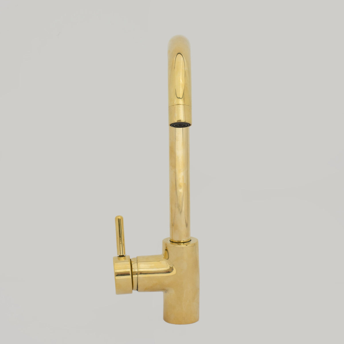Unlacquered Brass Kitchen Faucet, Island Faucet, Antique Brass Sink Mixer Tap - Insideast