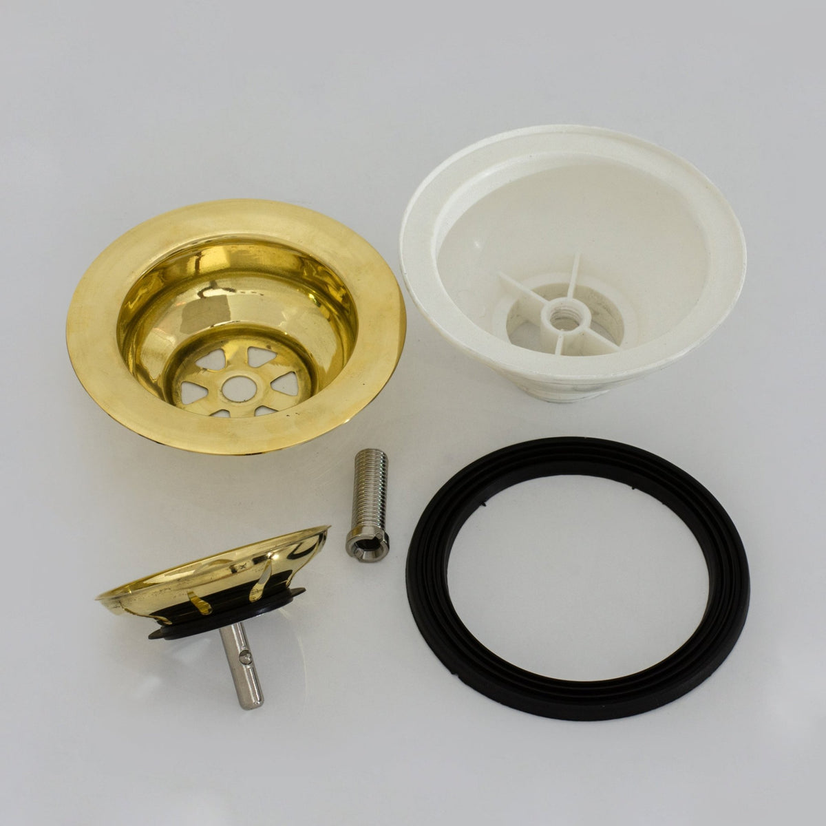 Unlacquered Brass Kitchen Strainer Basket, Kitchen Sink Drain, Drain Stopper Plug, Basket Strainer - Insideast