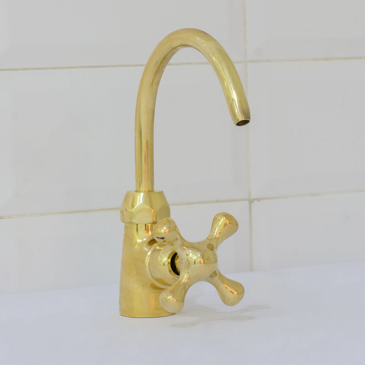 Unlacquered Brass Kitchen Water Dispenser, Cold Water Faucet, Water Filter Faucet, Small Sink Faucet - Insideast