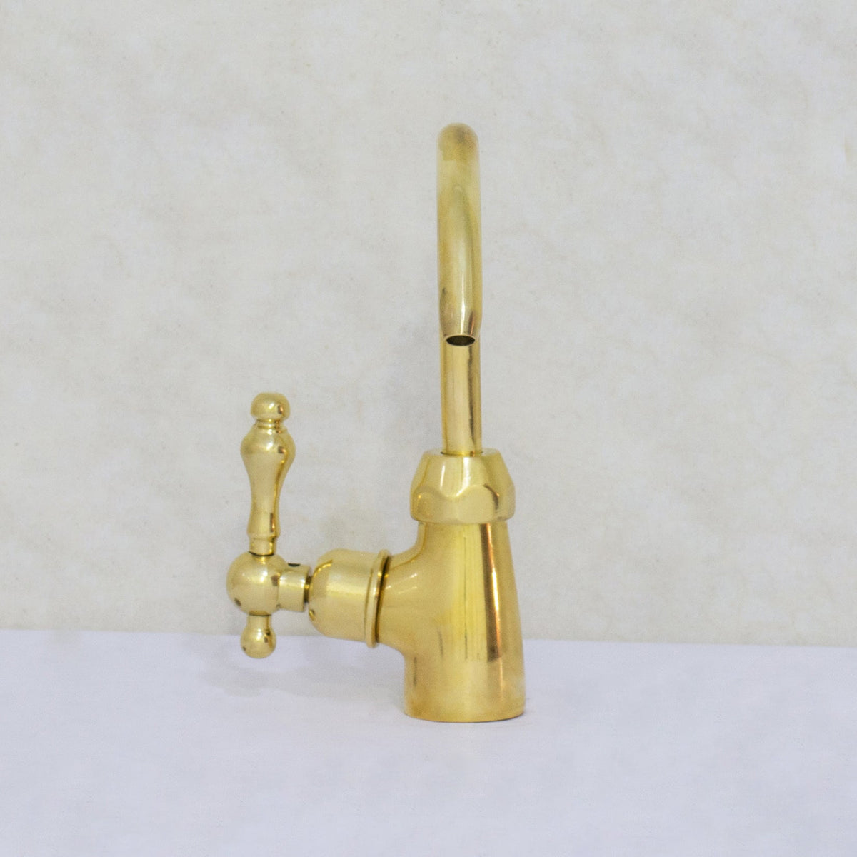Unlacquered Brass Kitchen Water Dispenser, Cold Water Faucet, Water Filter Faucet, Small Sink Faucet - Insideast