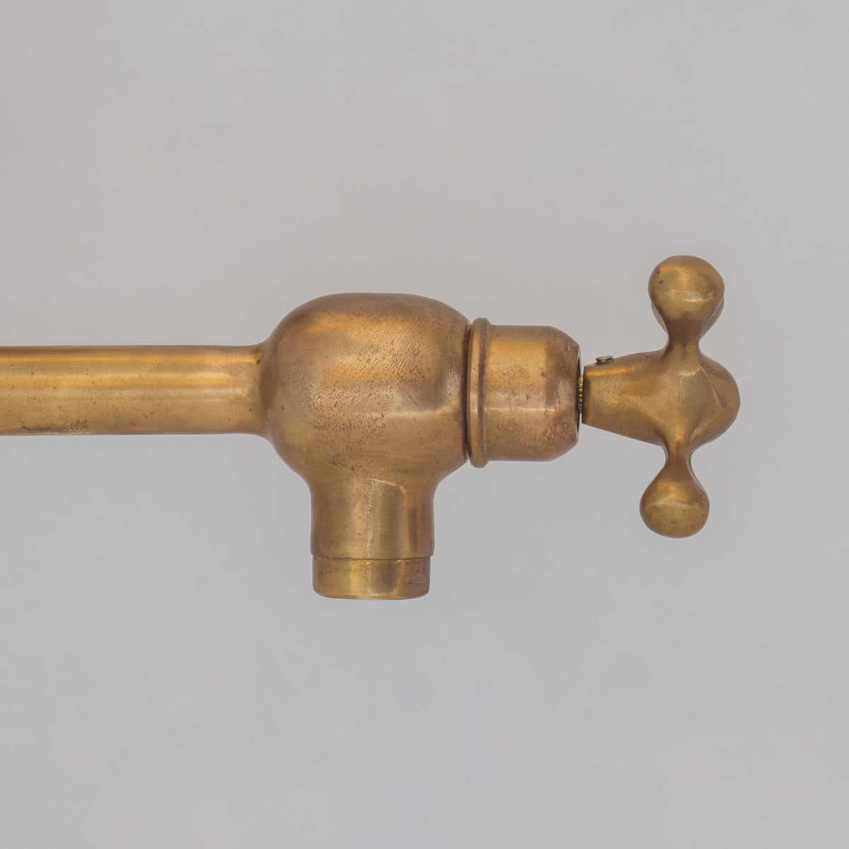 Unlacquered Brass Pot Filler | Aged Brass Stove Faucet - Insideast