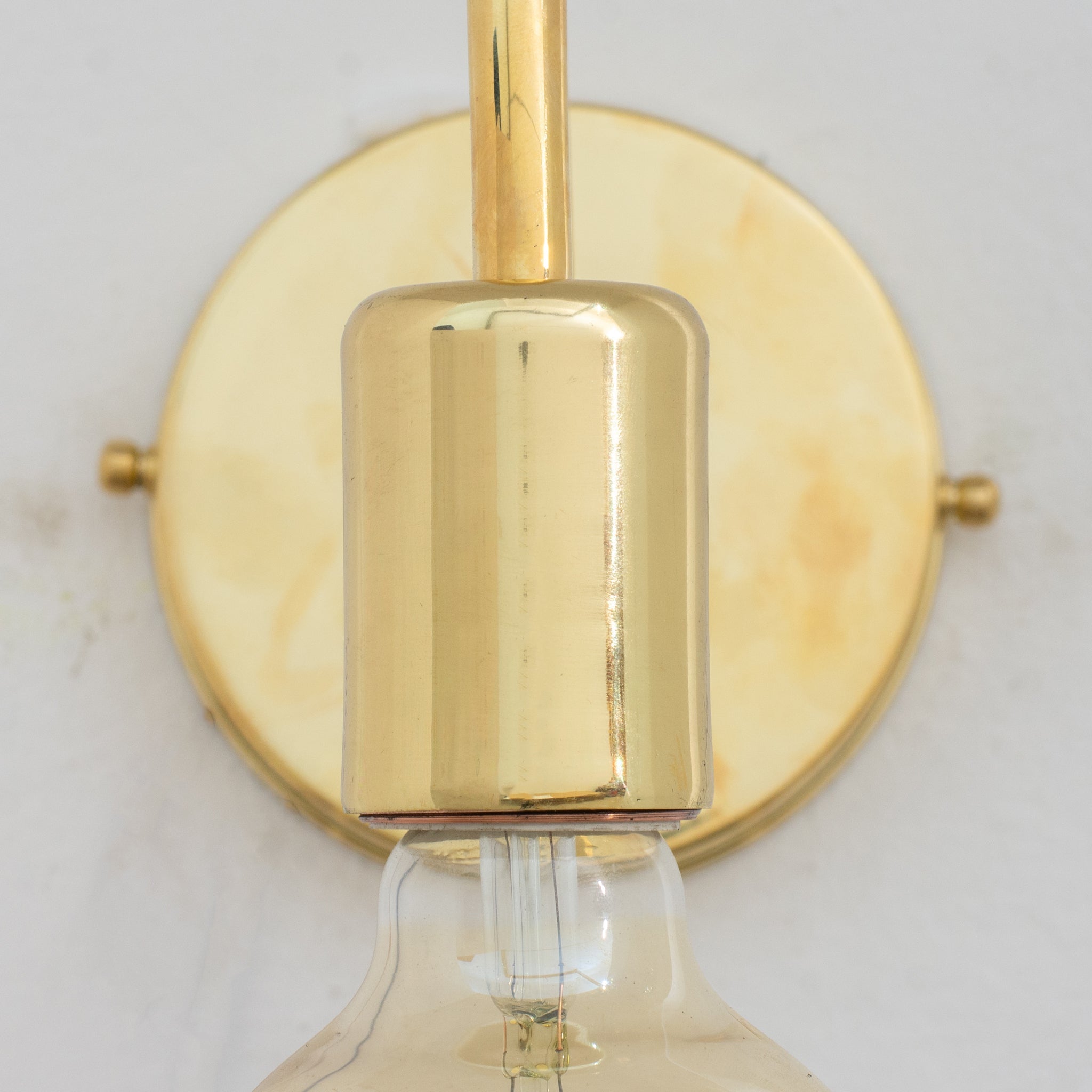 Brass Sconce Installation Detail