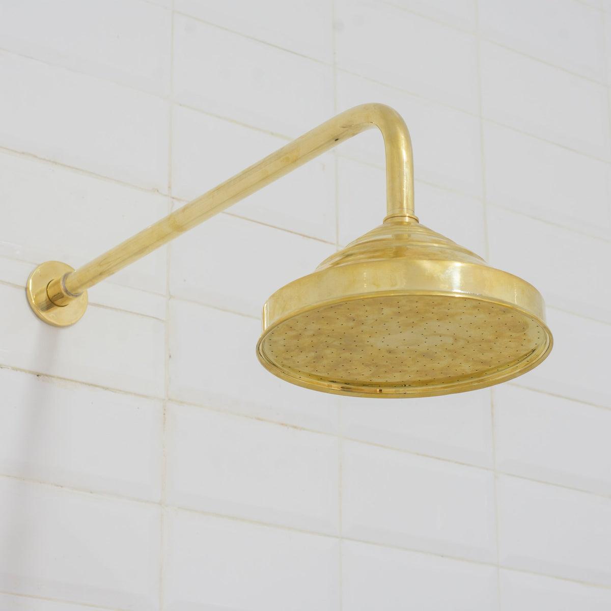 Unlacquered Brass Shower | Rain Shower Set | 3 Options - Insideast