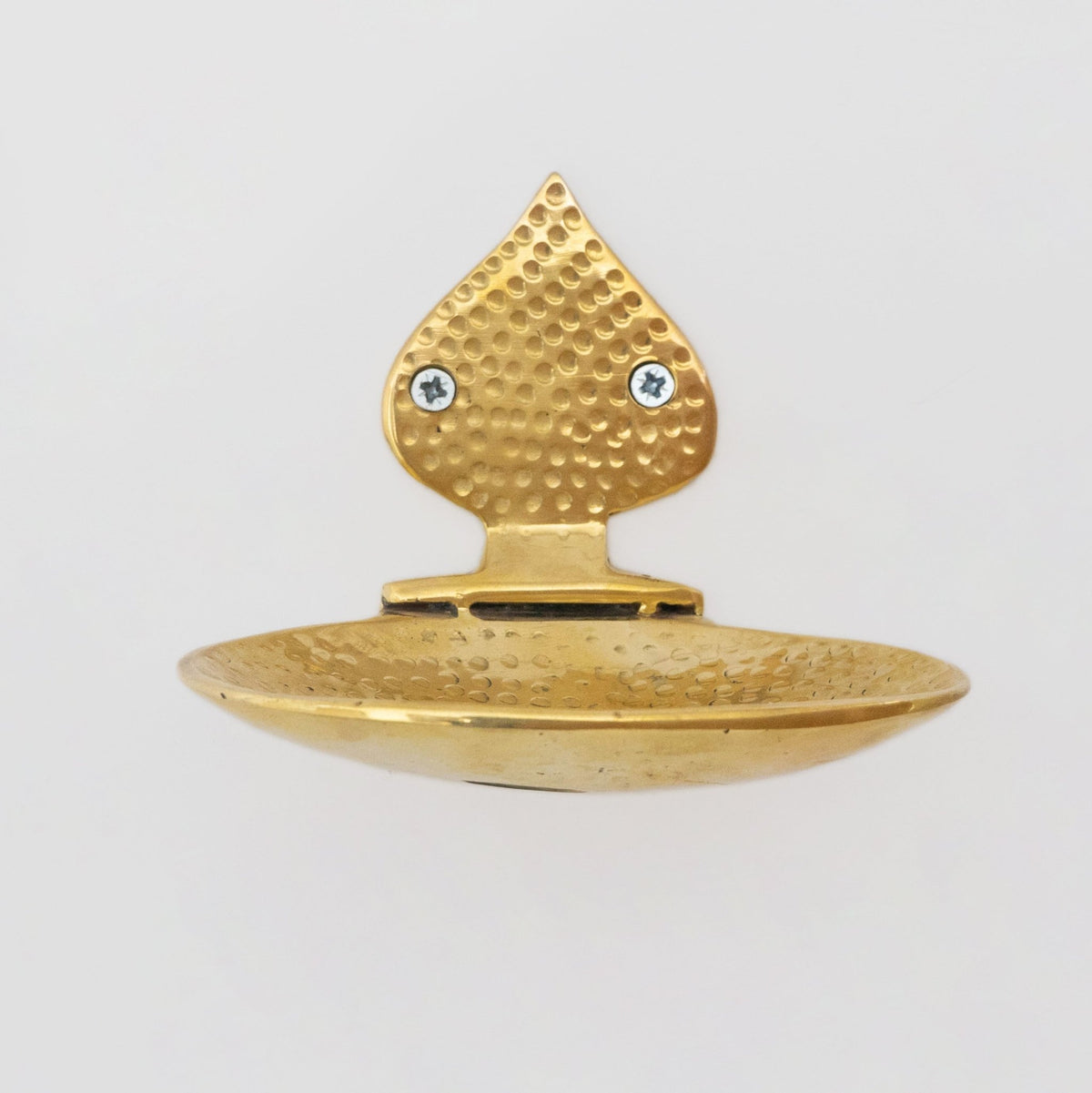 Unlacquered brass Soap Dish, Hammered Brass Soap Holder, Shower Soap Holder - Insideast