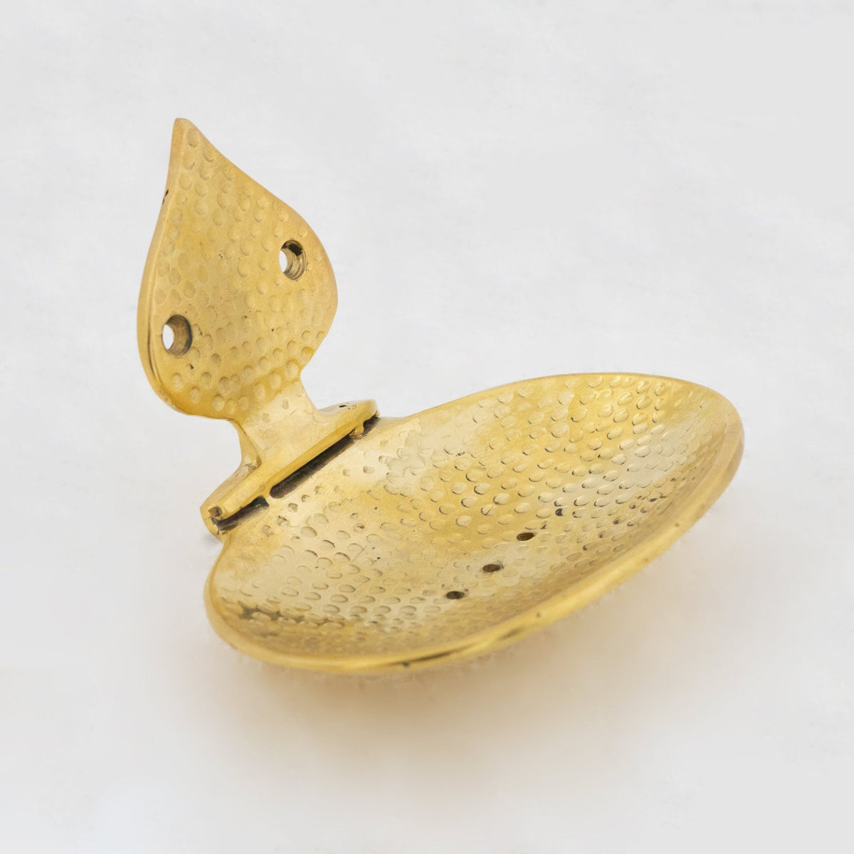 Unlacquered brass Soap Dish, Hammered Brass Soap Holder, Shower Soap Holder - Insideast