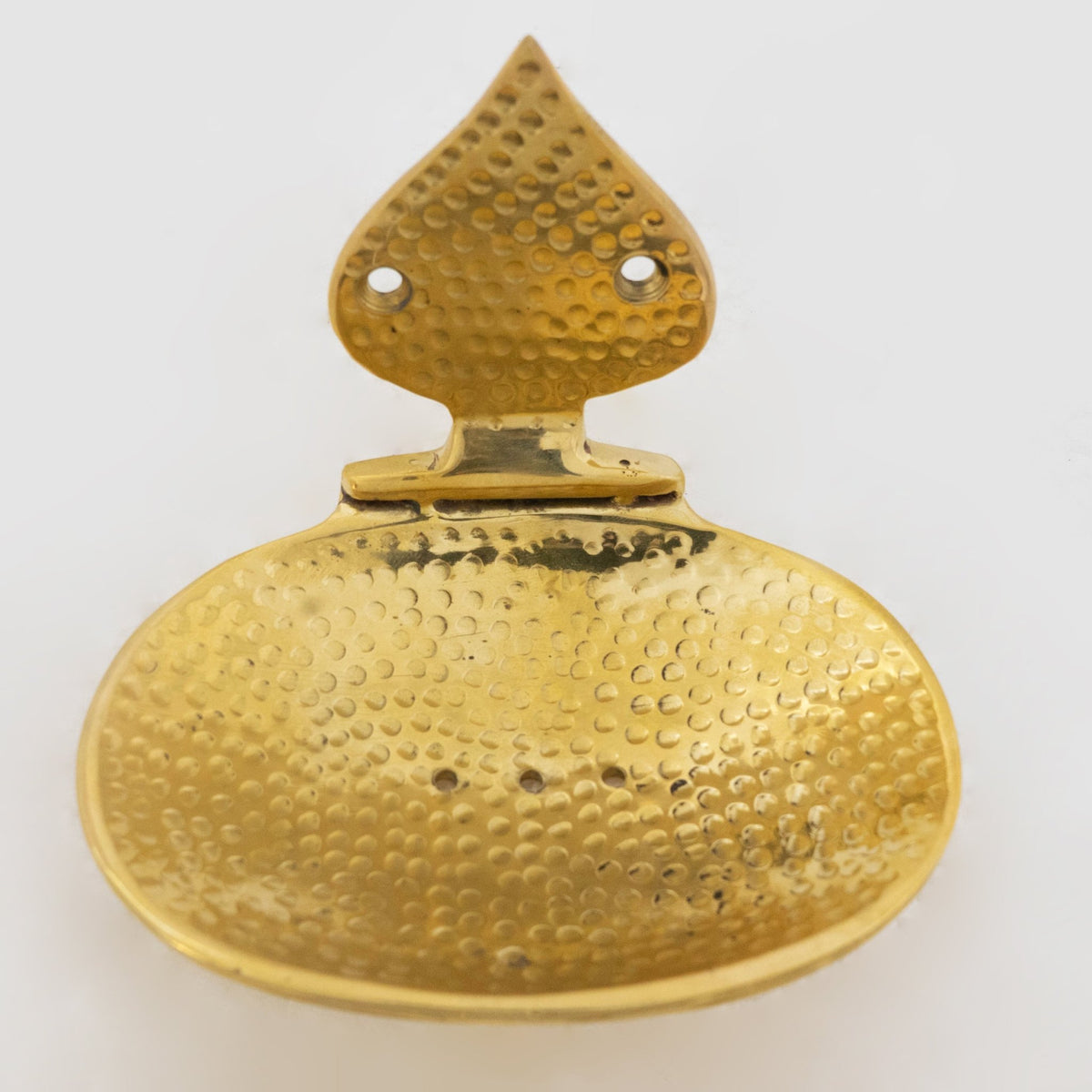 Unlacquered brass Soap Dish, Hammered Brass Soap Holder, Shower Soap Holder - Insideast