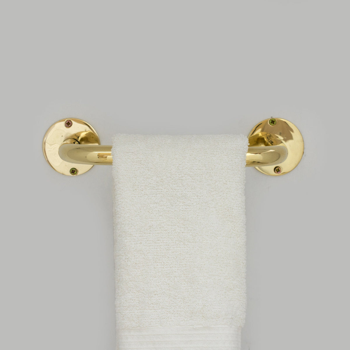 Unlacquered Brass Towel Holder, Bathroom Towel Bar, Wall Mount Towel Holder - Insideast