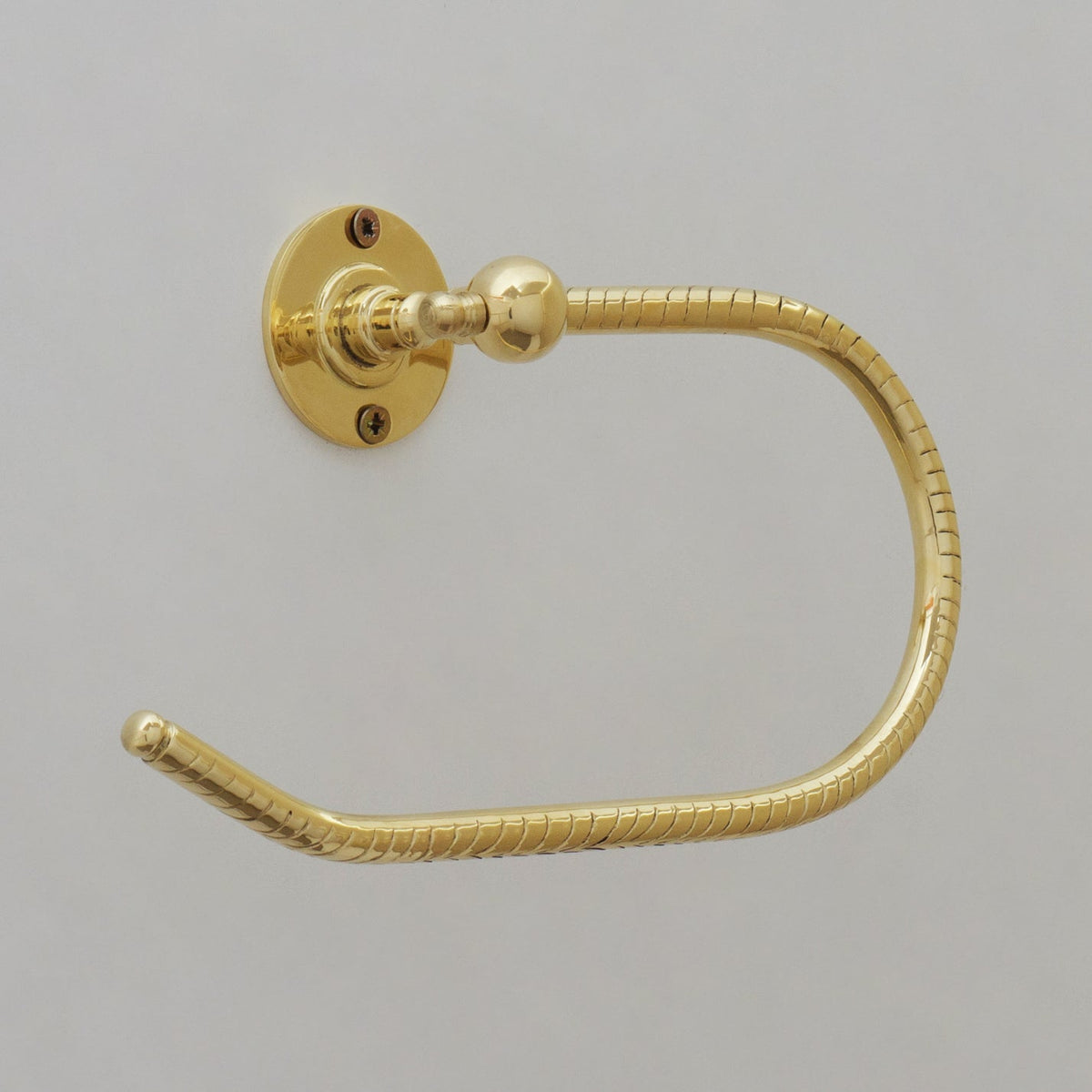 Unlacquered Brass Towel Holder, Towel Hanger, Wall Mount Towel Hook, Hand Engraved Finish - Insideast