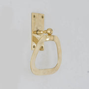 Unlacquered Brass Towel Holder, Wall - Mounted Bathroom Towel Ring - Insideast