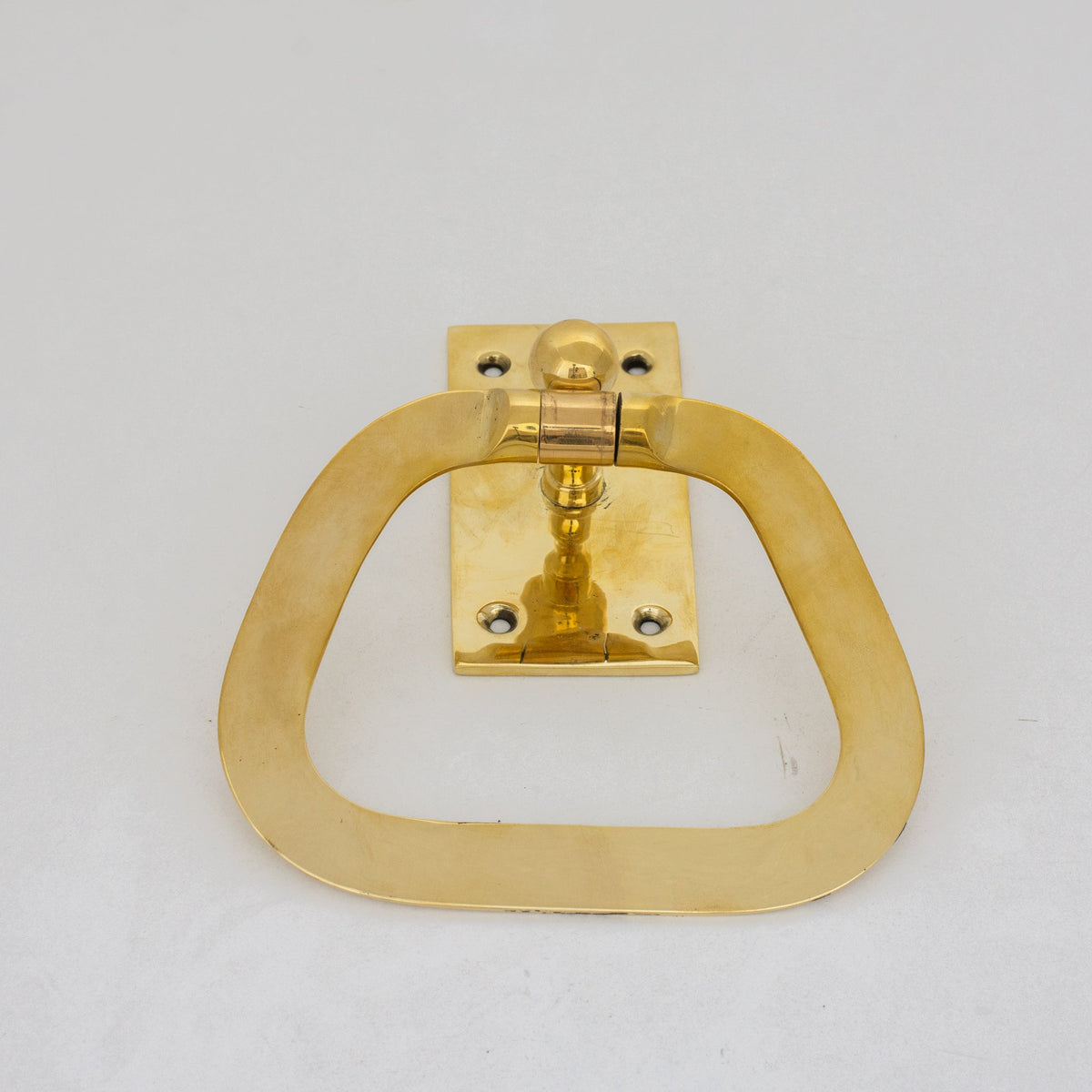 Unlacquered Brass Towel Holder, Wall - Mounted Bathroom Towel Ring - Insideast