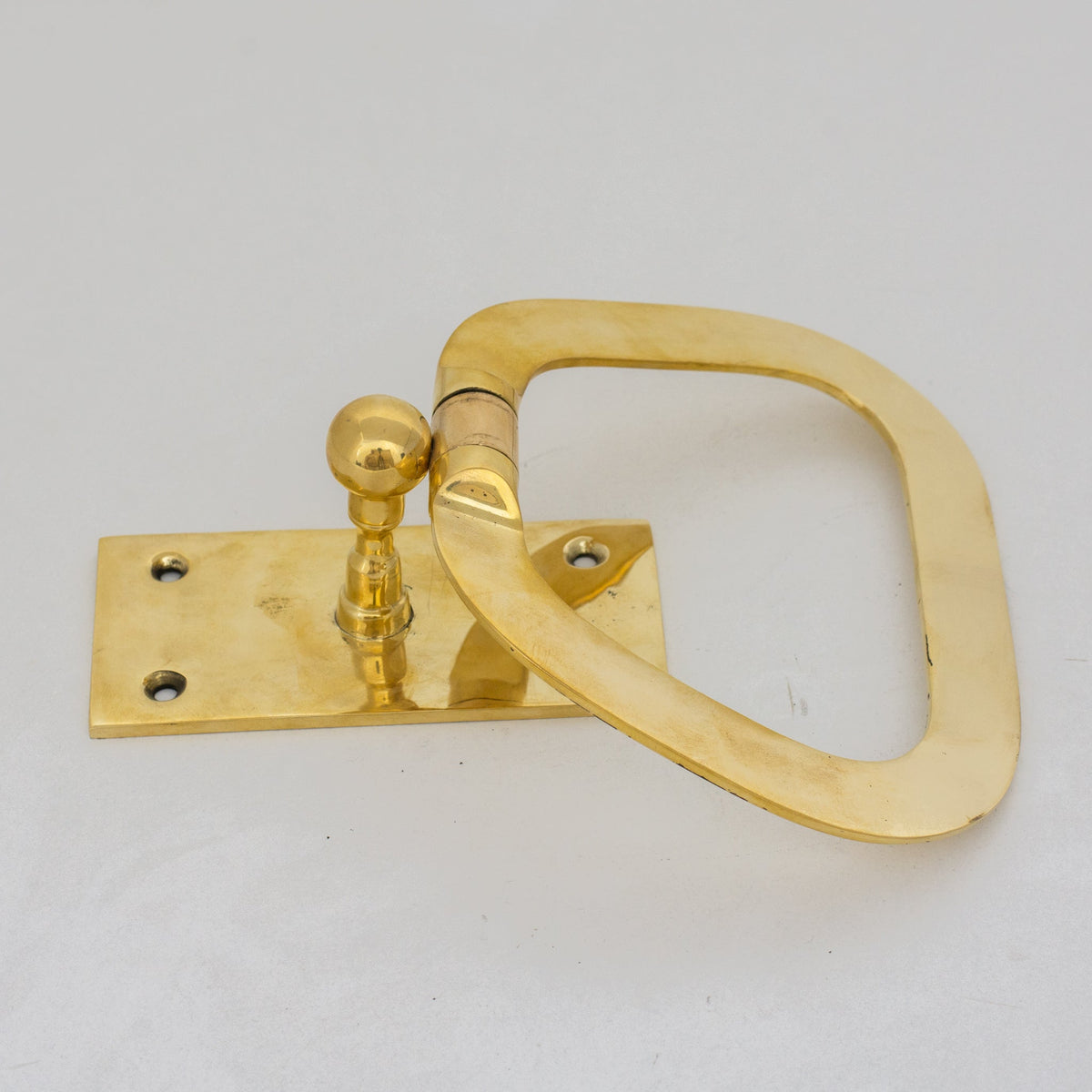 Unlacquered Brass Towel Holder, Wall - Mounted Bathroom Towel Ring - Insideast