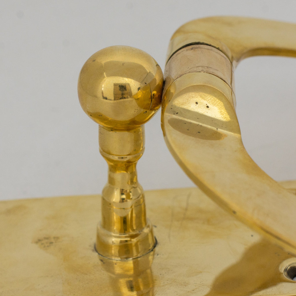 Unlacquered Brass Towel Holder, Wall - Mounted Bathroom Towel Ring - Insideast