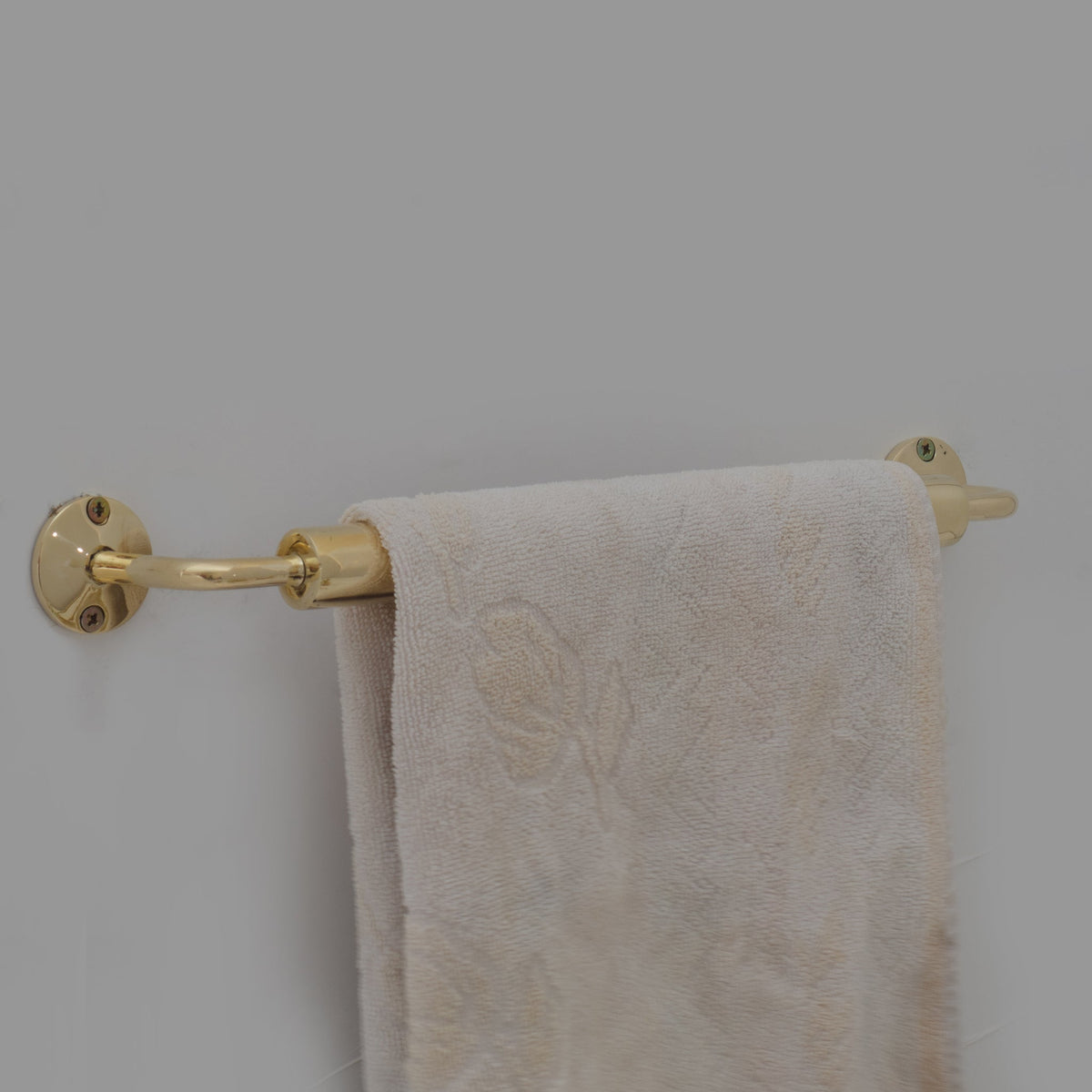 Unlacquered Brass Towel Rail – Bathroom Towel Holder - Insideast