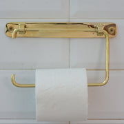 Unlacquered Brass TP Holder | Bathroom Roll Holder With Backplate - Insideast