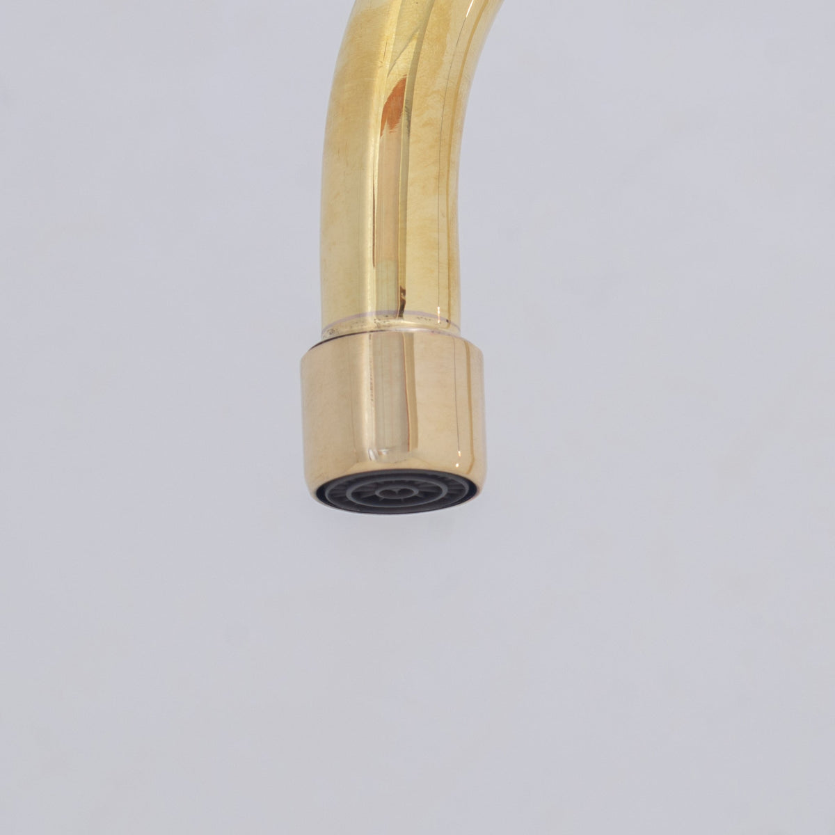 Unlacquered Brass Vanity Sink Faucet, Antique Brass Bathroom Single Hole Faucet - Insideast