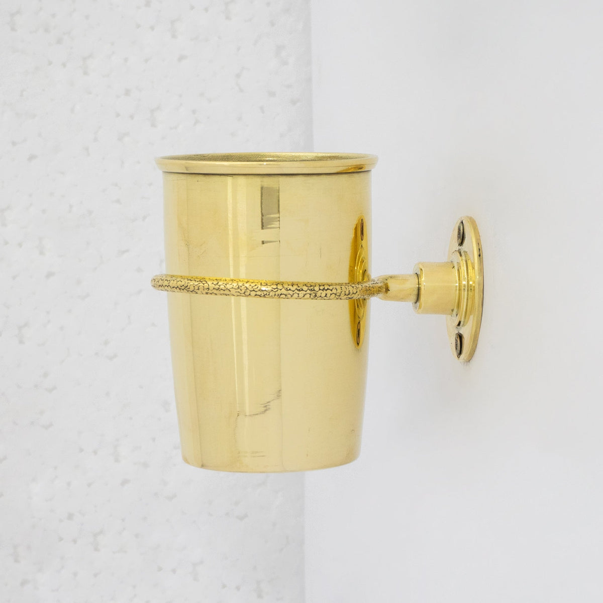 Unlacquered Brass Wall Mount Toothbrush Holder | Bathroom - Insideast