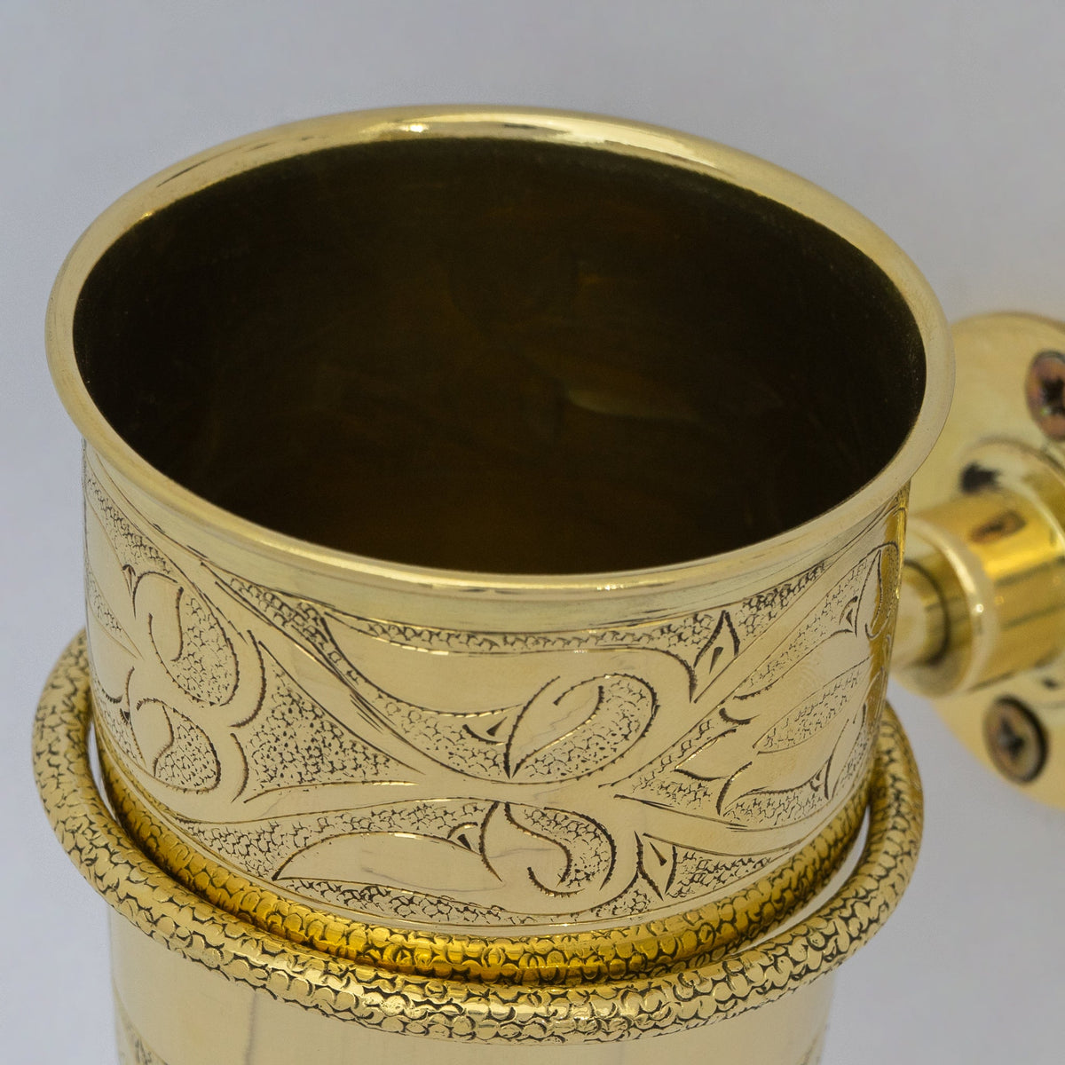 Unlacquered Brass Wall Mount Toothbrush Holder | Bathroom - Insideast