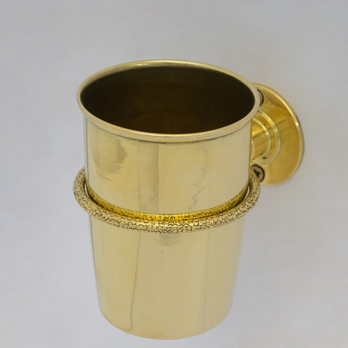 Unlacquered Brass Wall Mount Toothbrush Holder | Bathroom - Insideast