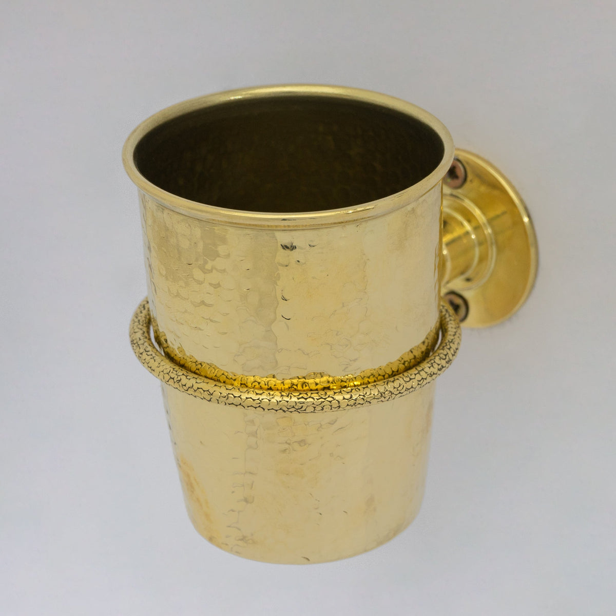 Unlacquered Brass Wall Mount Toothbrush Holder | Bathroom - Insideast