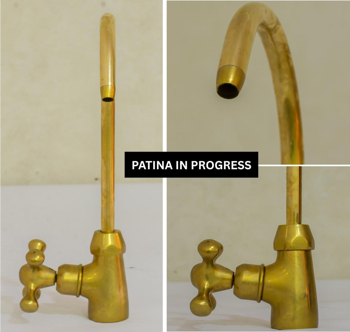 Unlacquered Brass Water Dispenser Kitchen Faucet | Single Hole Cold Water Tap - Insideast