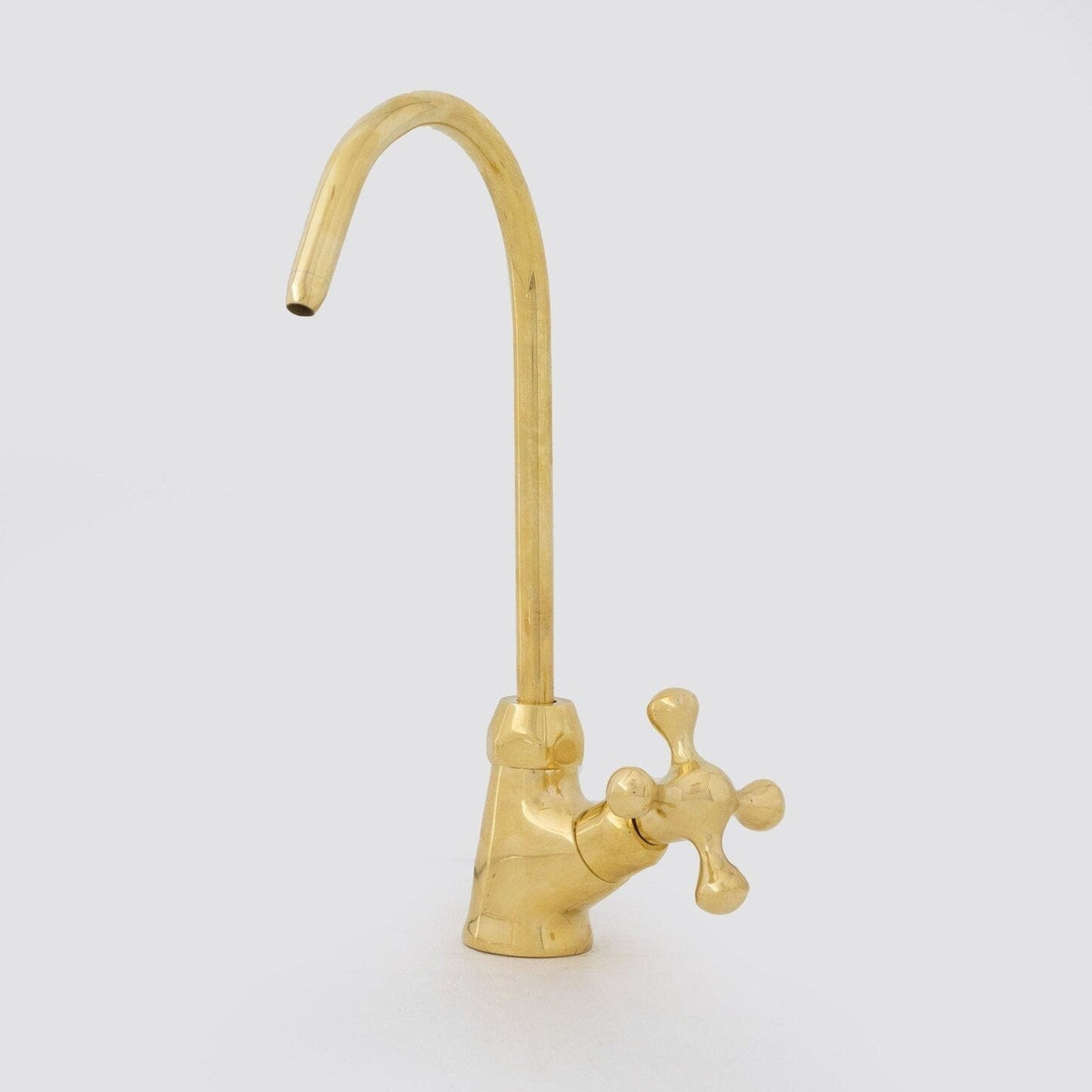Unlacquered Brass Water Dispenser Kitchen Faucet | Single Hole Cold Water Tap - Insideast