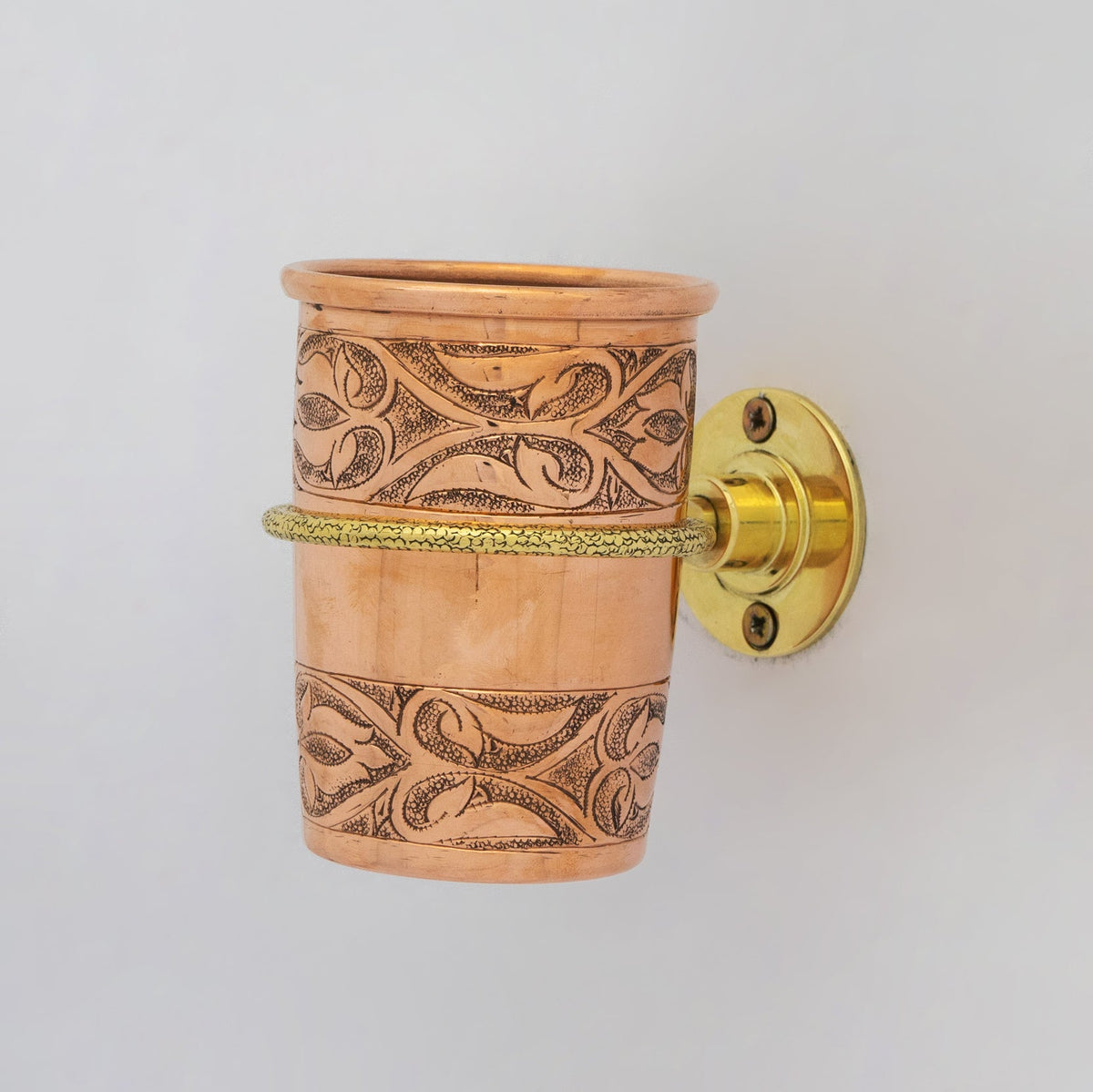 Unlacquered Copper Wall Mount Toothbrush Holder | Bathroom - Insideast