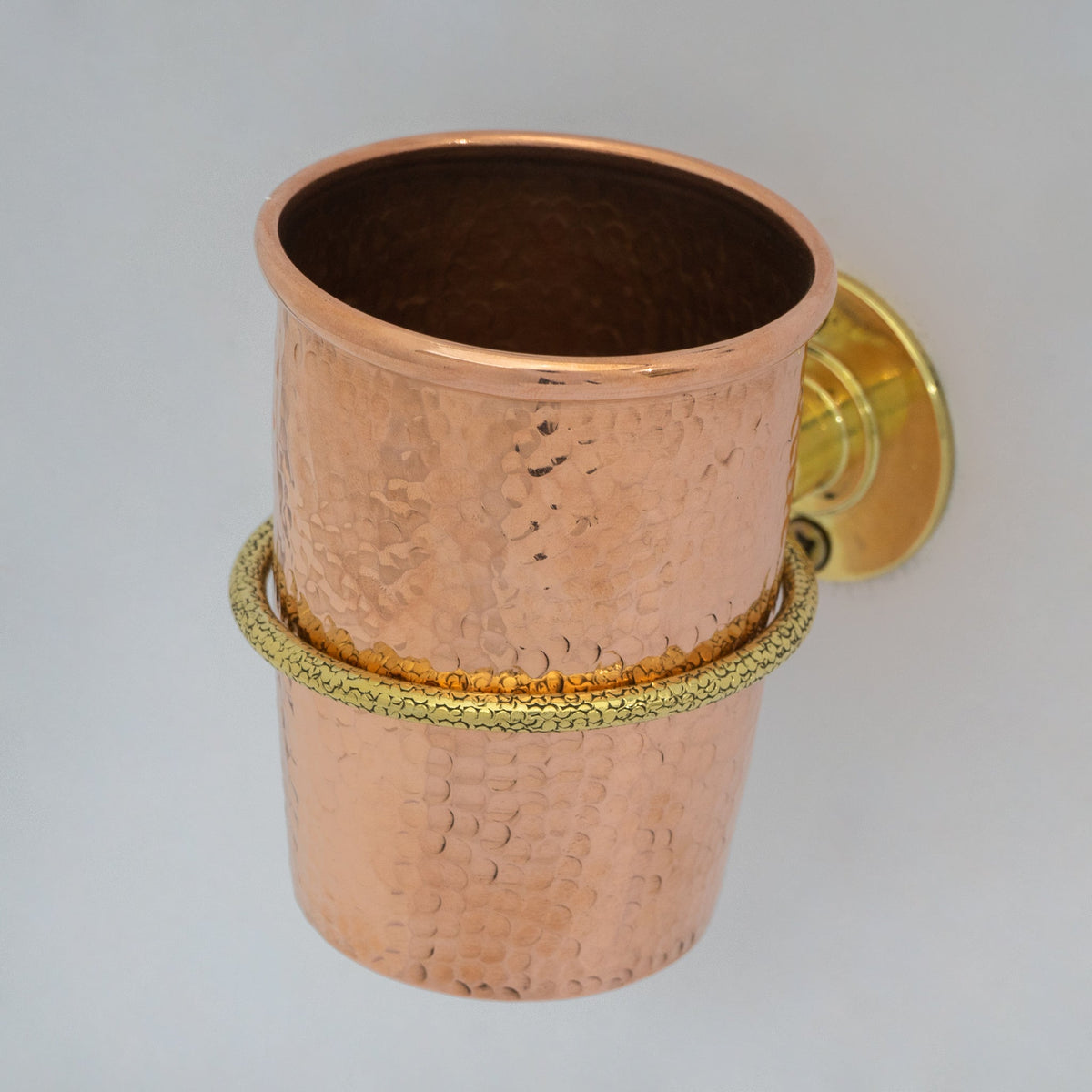 Unlacquered Copper Wall Mount Toothbrush Holder | Bathroom - Insideast