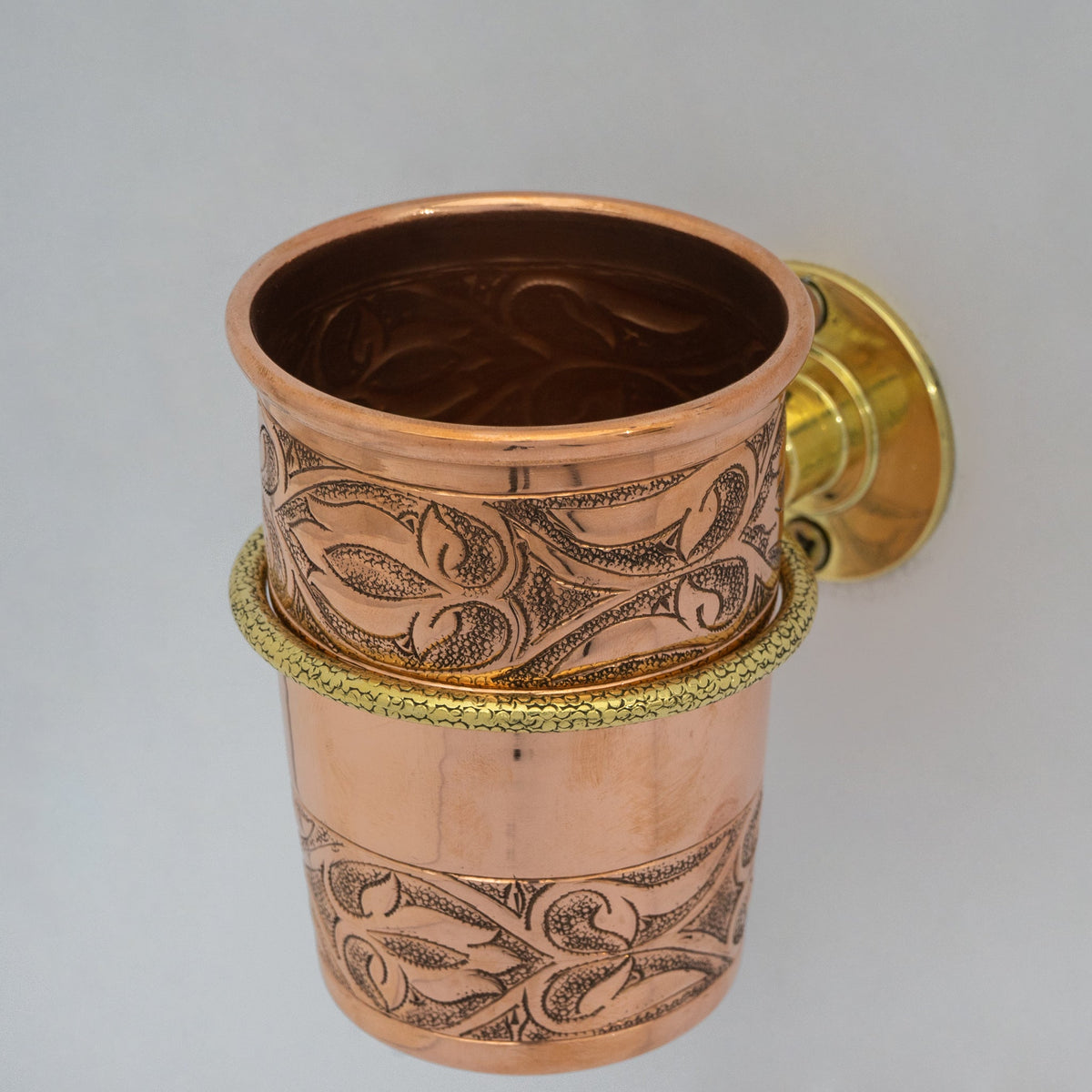 Unlacquered Copper Wall Mount Toothbrush Holder | Bathroom - Insideast