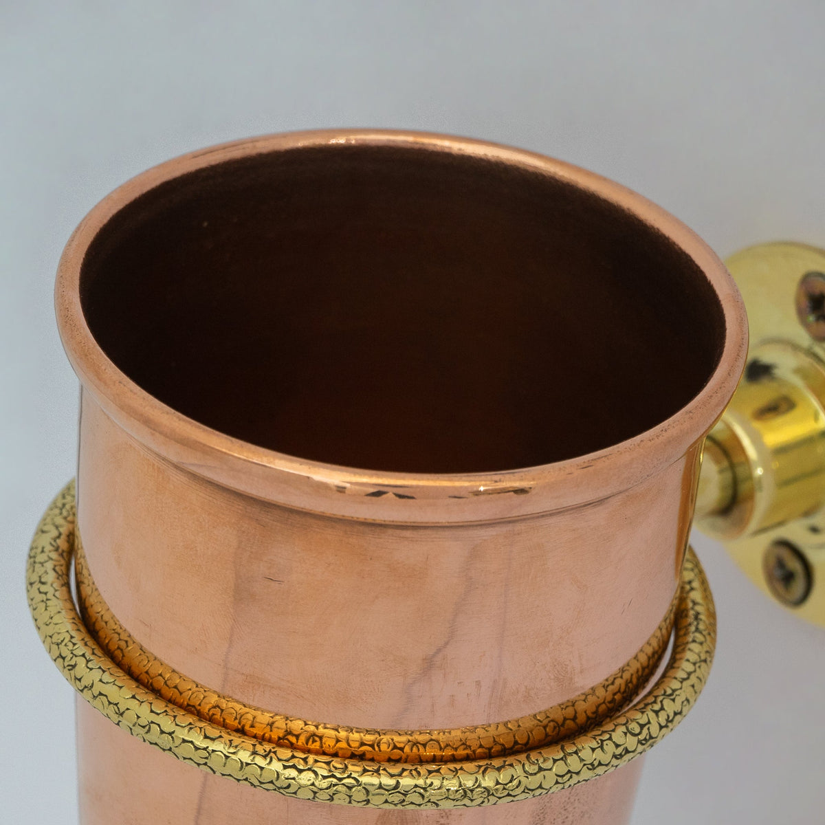 Unlacquered Copper Wall Mount Toothbrush Holder | Bathroom - Insideast