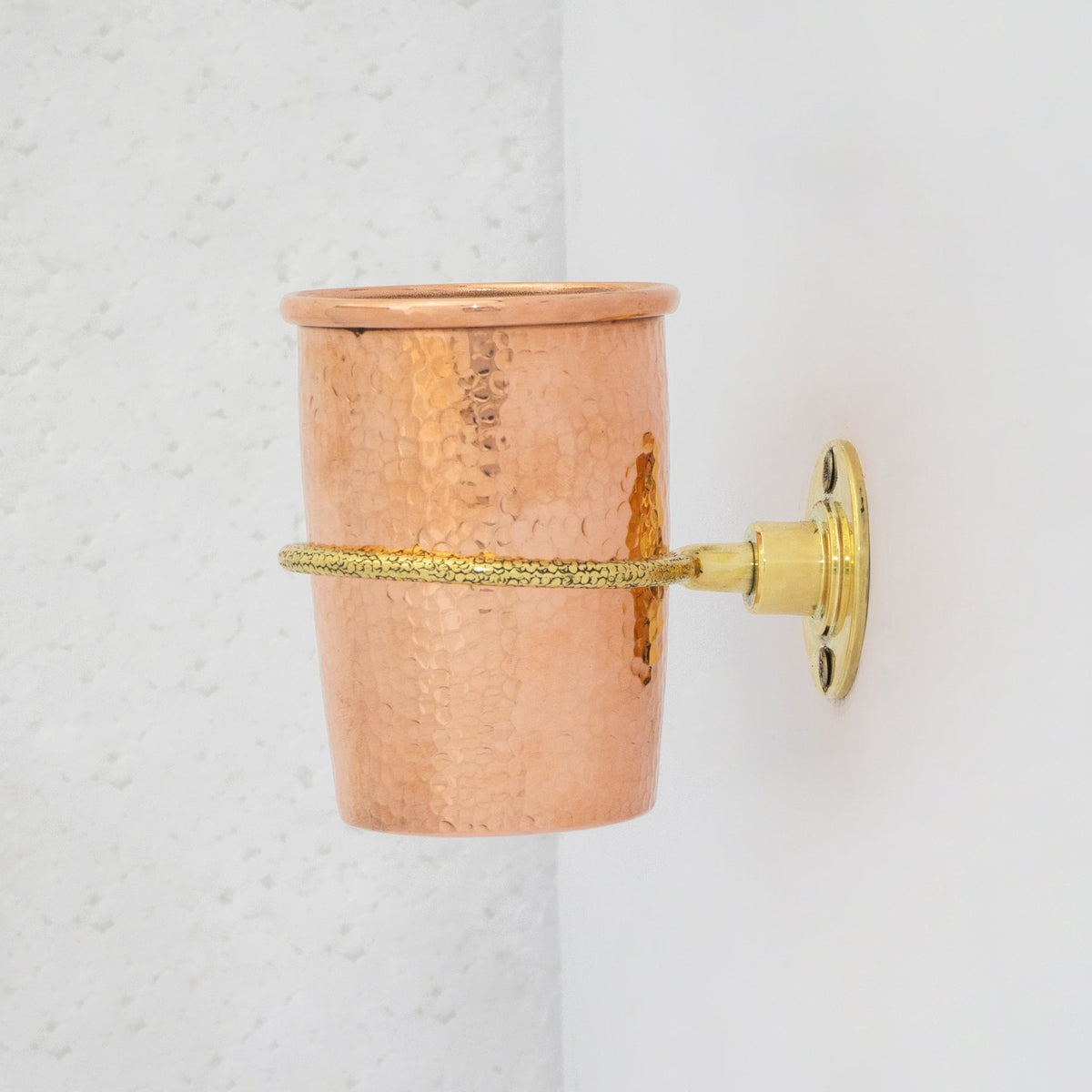 Unlacquered Copper Wall Mount Toothbrush Holder | Bathroom - Insideast