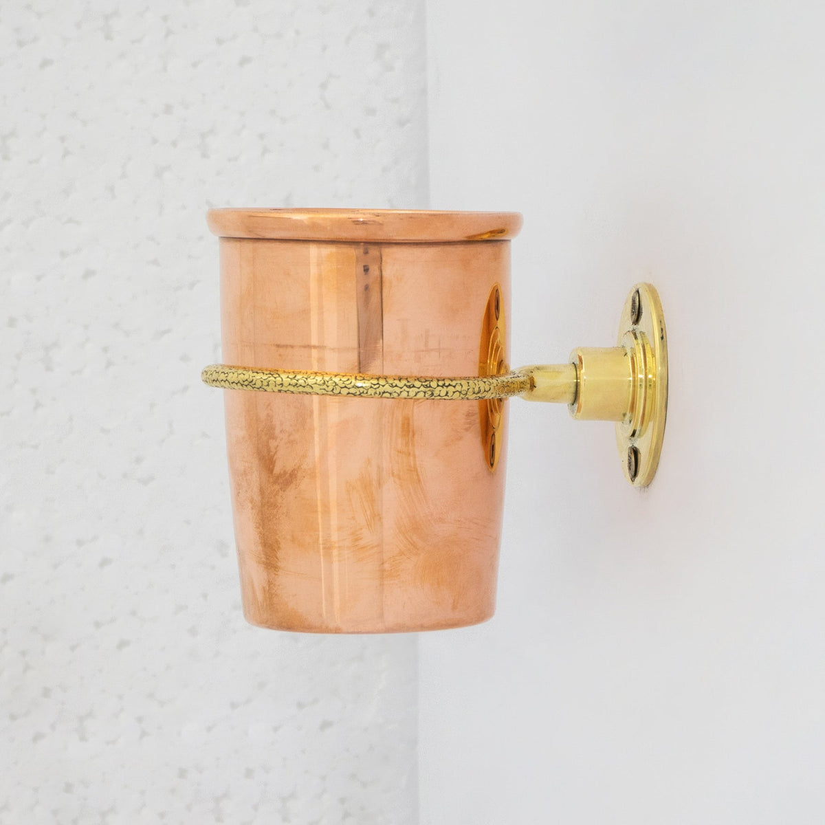 Unlacquered Copper Wall Mount Toothbrush Holder | Bathroom - Insideast