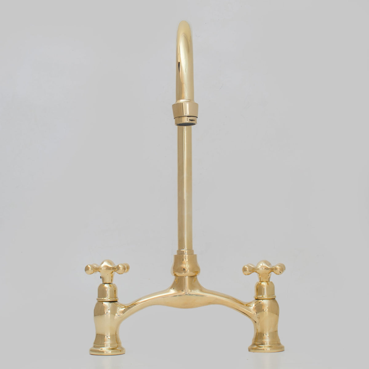 Verdeau - Unlacquered Bridge Kitchen Faucet - Insideast