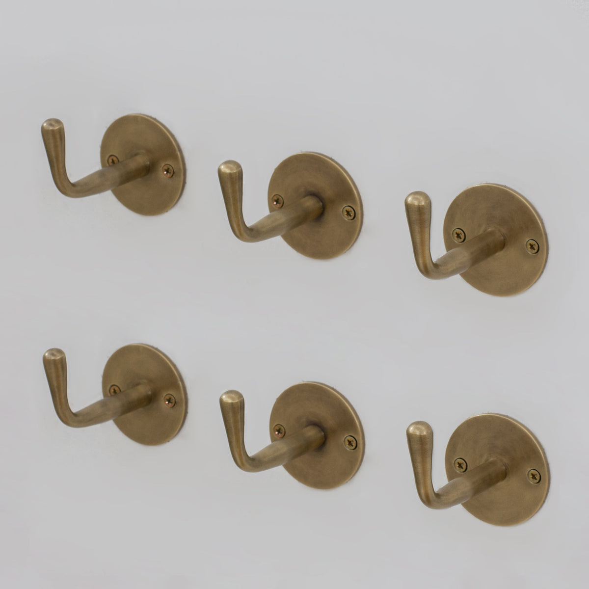 Vintage Hooks Set | Solid Brass Single Hook - Insideast