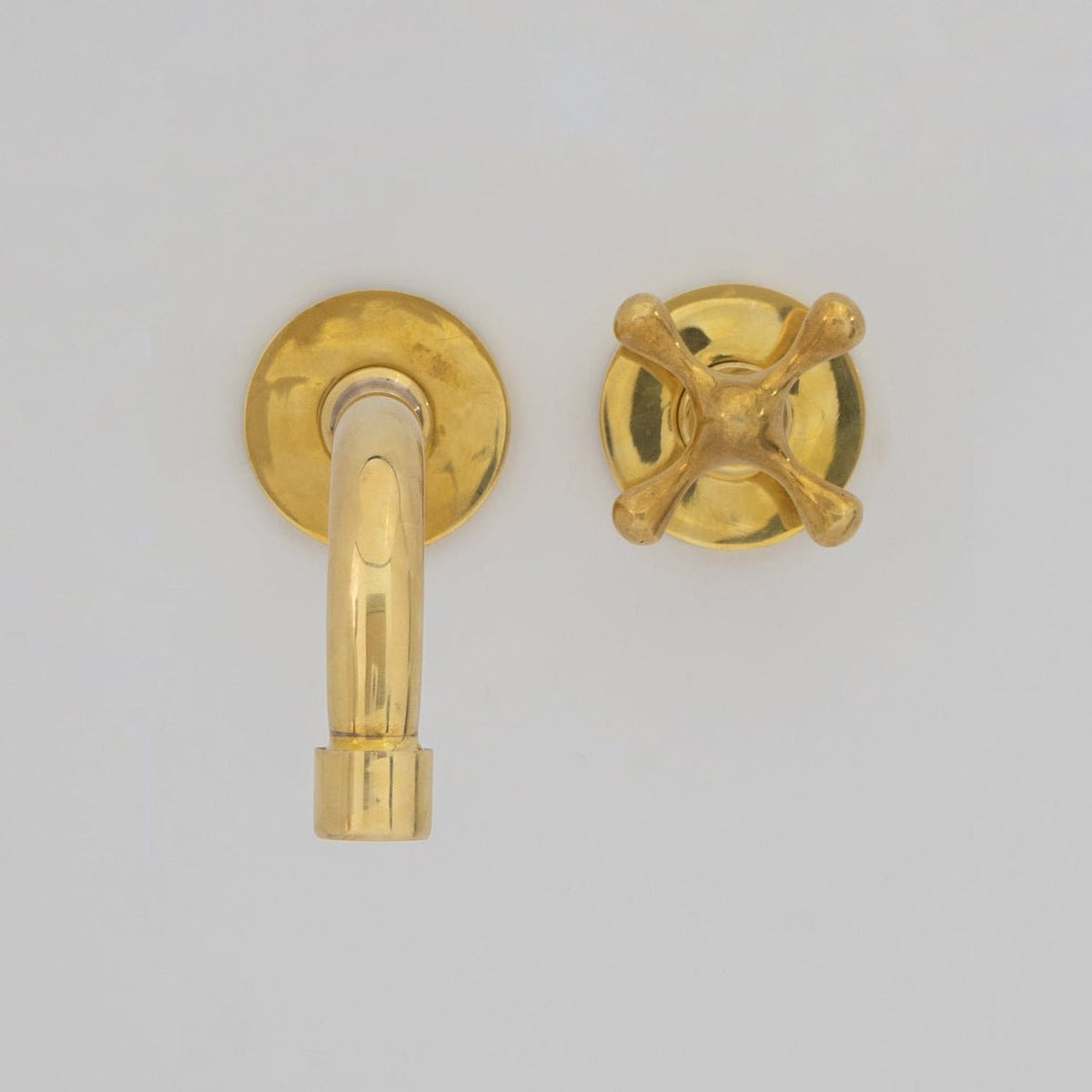 Wall Mount Cold Faucet, Unlacquered Brass Wall Mount Cold Water Tap - Insideast