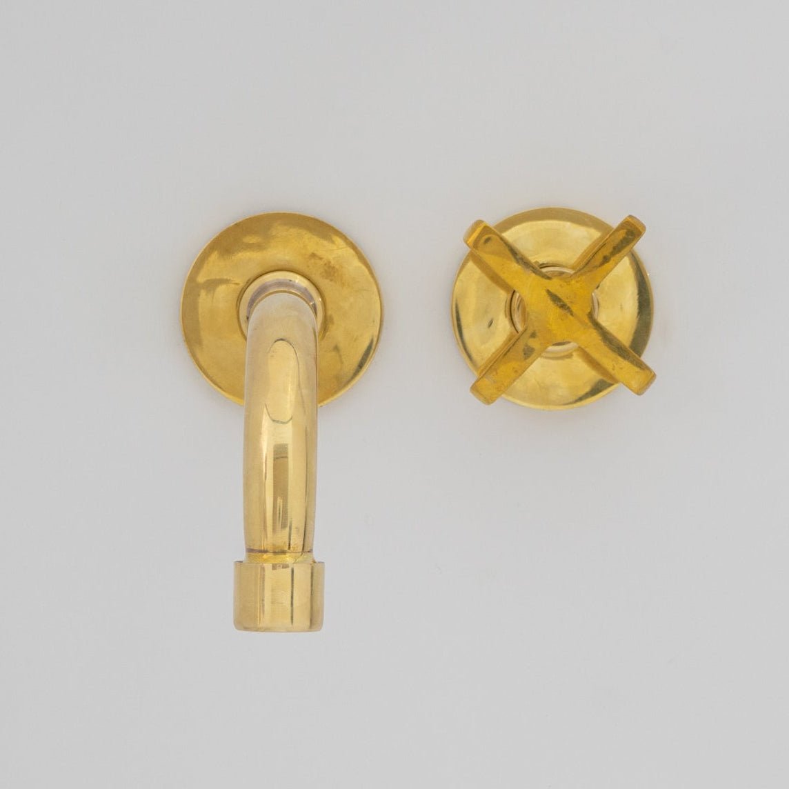 Wall Mount Cold Faucet, Unlacquered Brass Wall Mount Cold Water Tap - Insideast